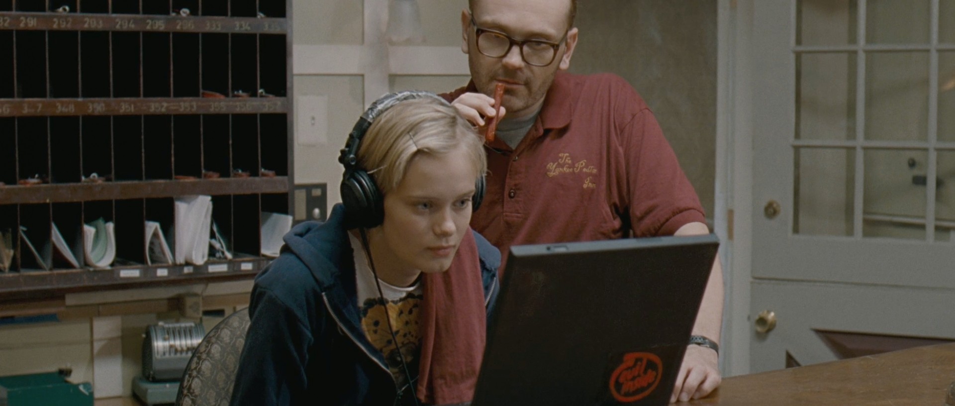 The Innkeepers. Paxton e Healy in una scena del film